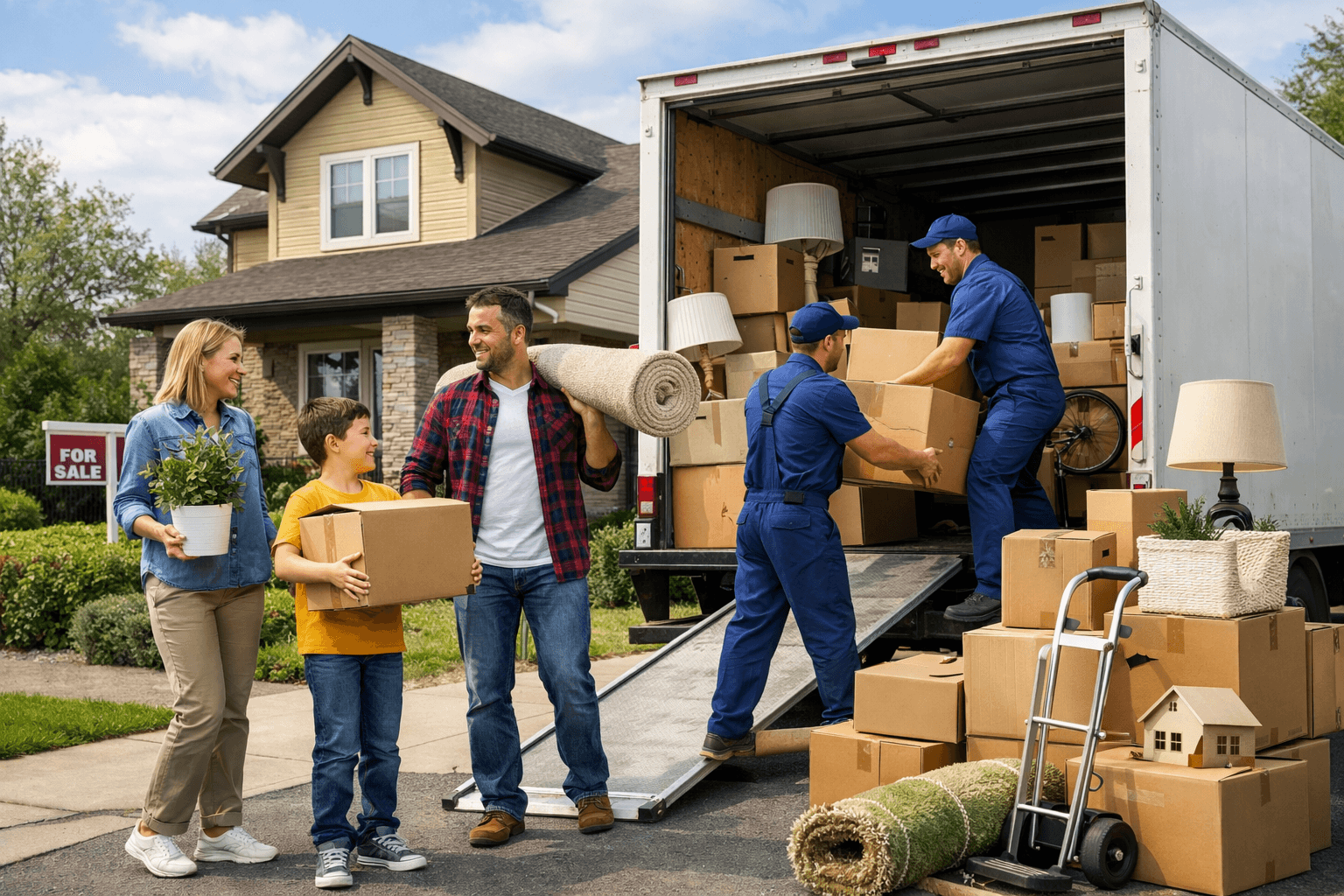 אילוסטרציה של המאמר הובלת בית פרטי בישראל – מחיר, זמן עבודה וטיפים