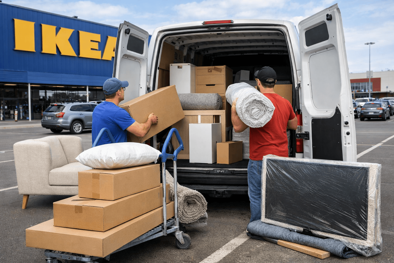 אילוסטרציה של המאמר הובלת רהיטים מאיקאה וחנויות גדולות בישראל — מדריך מלא 2026