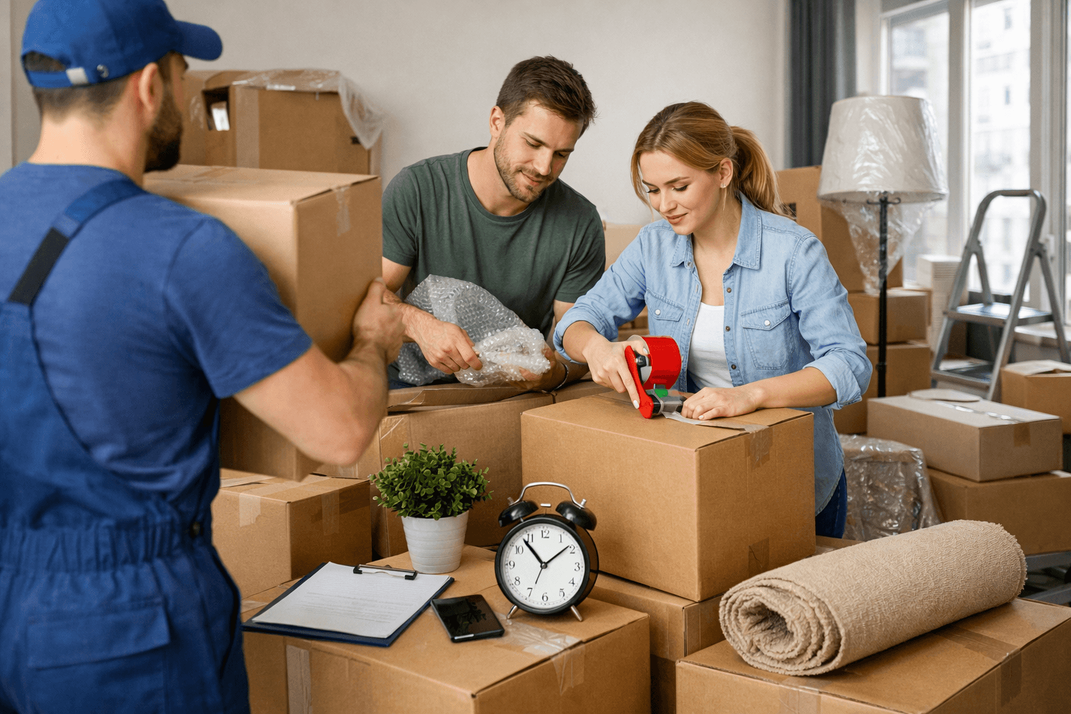 אילוסטרציה של המאמר מעבר דירה דחוף בישראל בשנת 2026 — איך לארגן הובלה תוך 24 שעות